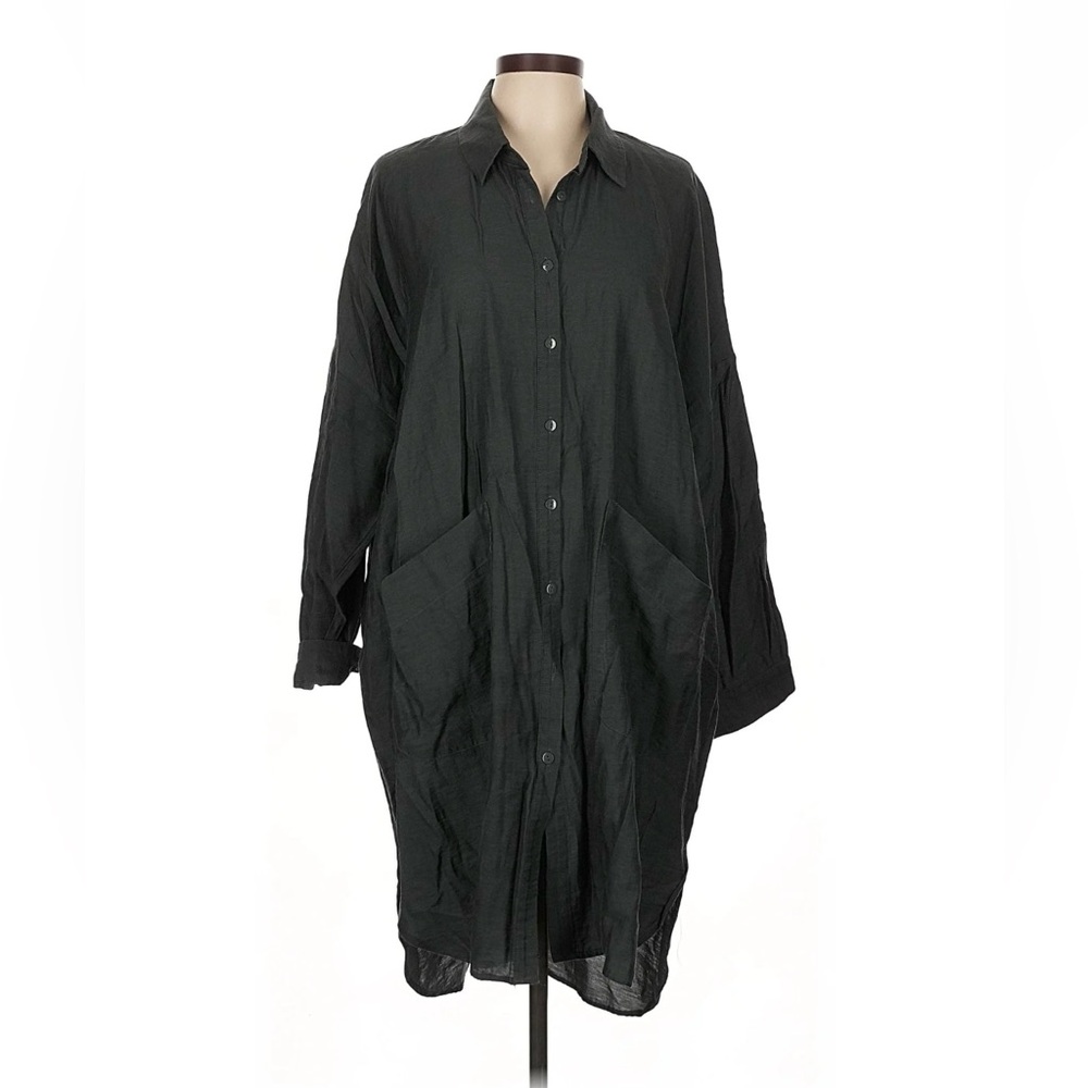 Zara Women’s Charcoal Shirt Dress
